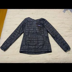 Patagonia three quarter zip nano puff with hood